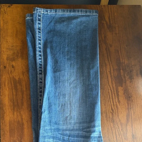 Miss Me Blue Boot Cut Jeans with Embellished Pockets - Picture 3 of 7